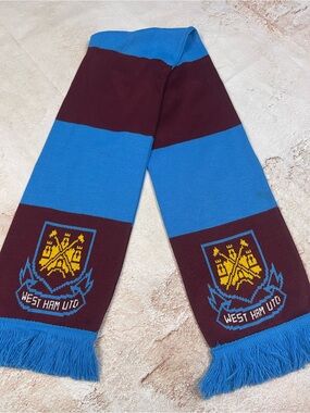 West Ham United Football Scarf - Claret & Sky Blue